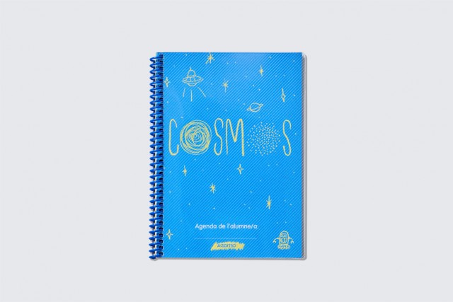 agenda escolar per primària cosmos amb espiral d'additio, portada